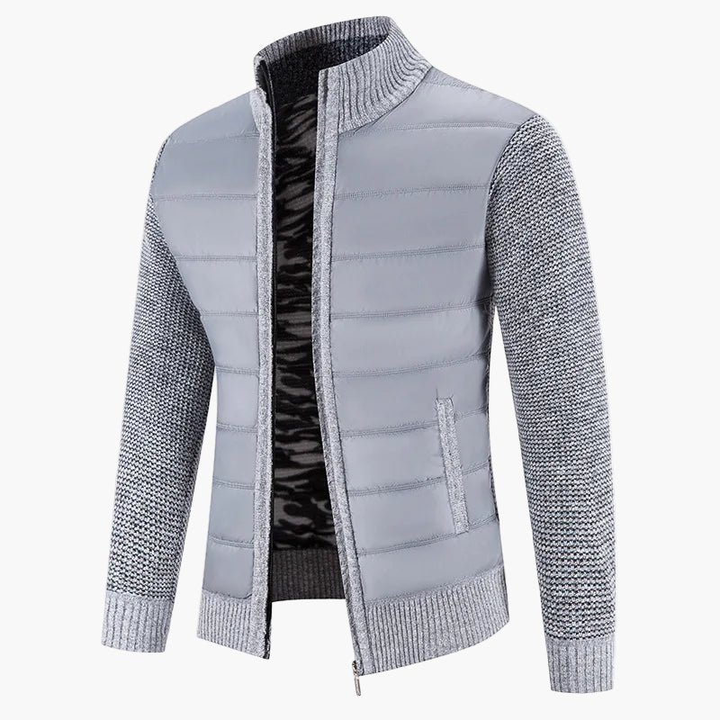 Lune London | Quilted knit jacket with zipper - Urban casual style for everyday life and leisure