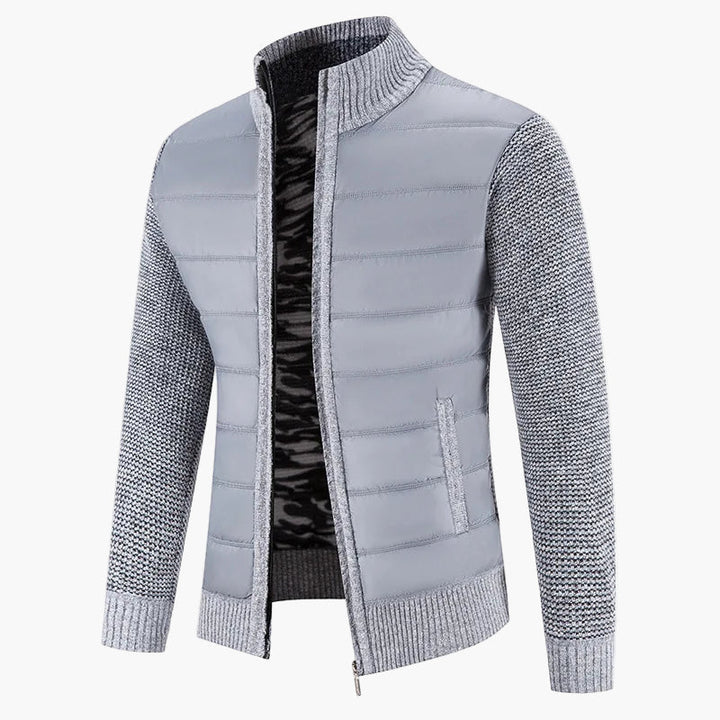 Lune London | Quilted knit jacket with zipper - Urban casual style for everyday life and leisure