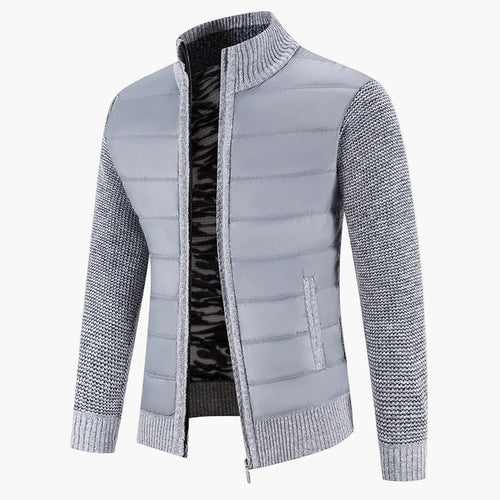 Lune London | Quilted knit jacket with zipper - Urban casual style for everyday life and leisure