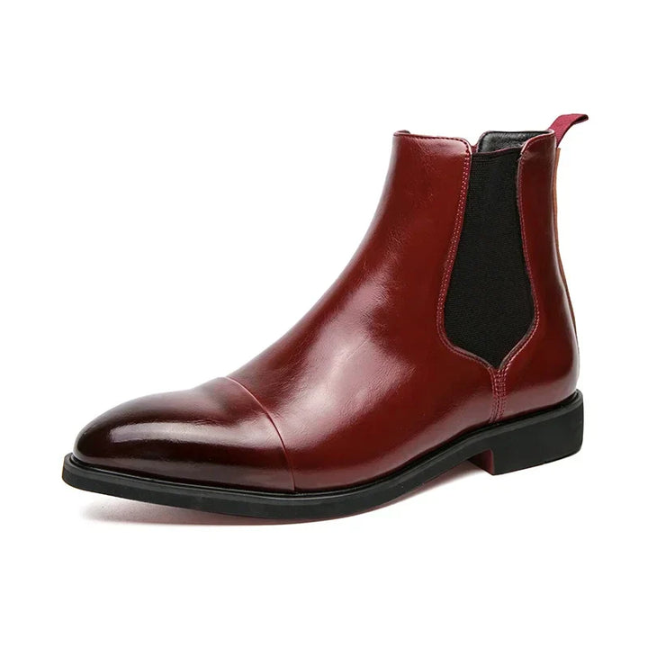 Chic Und Stil | Handmade Chelsea Boots for Men with Red Soles