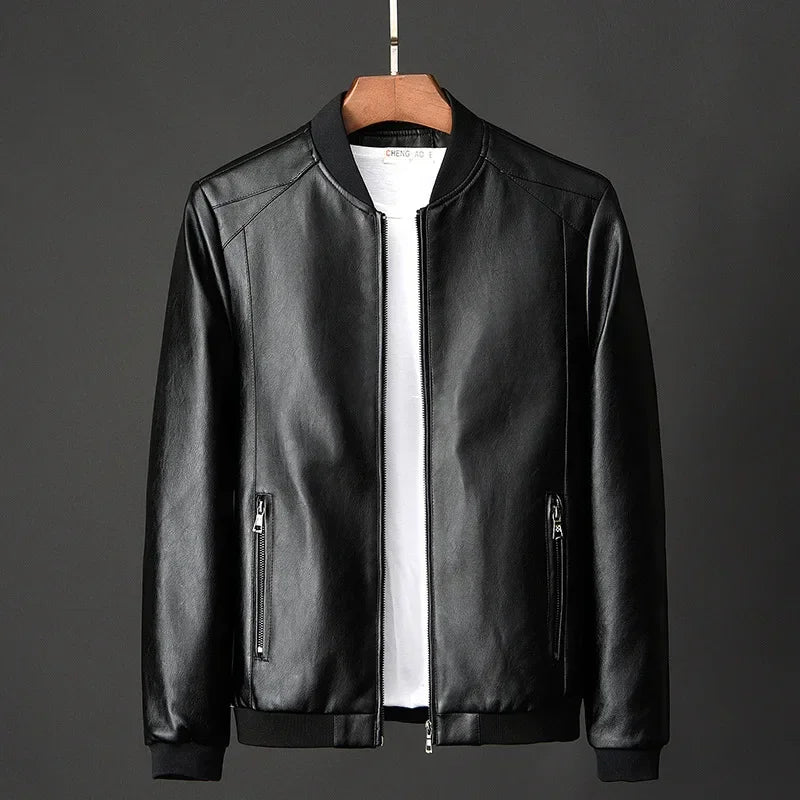 Lune London | Leather Bomber Jacket Darel