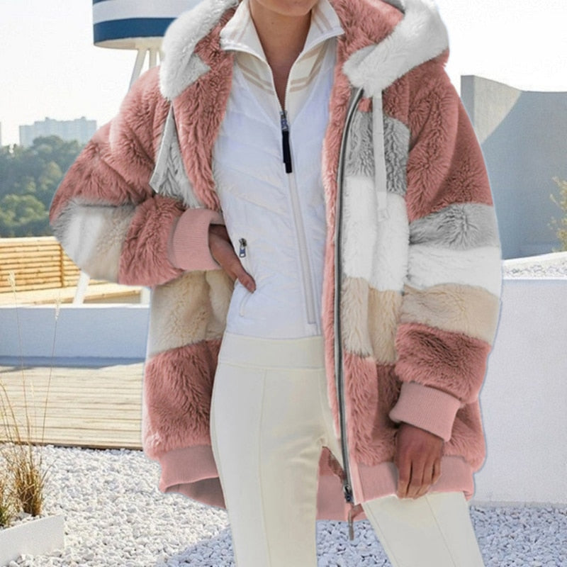 Lune London | Plush jacket with hood Delightfully warm, soft & stylish