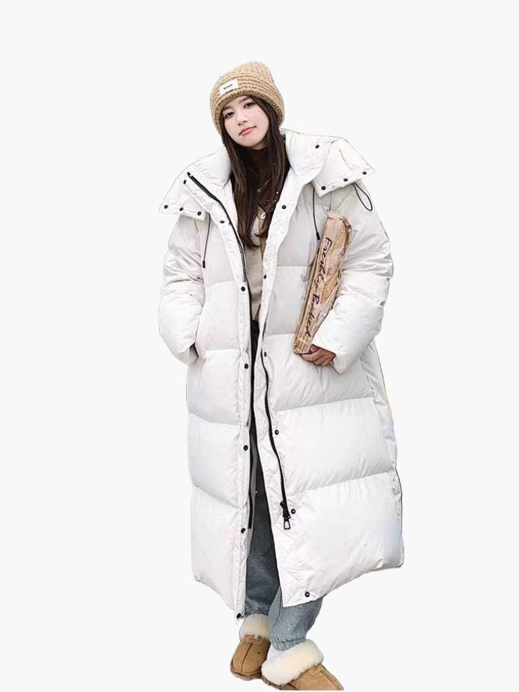 Lune London | Long down winter coat with hood - Casual winter coat for everyday and outdoor activities