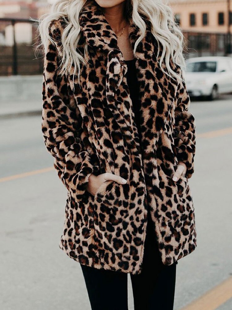 Lune London | Leopard Pattern Women's Winter Coat