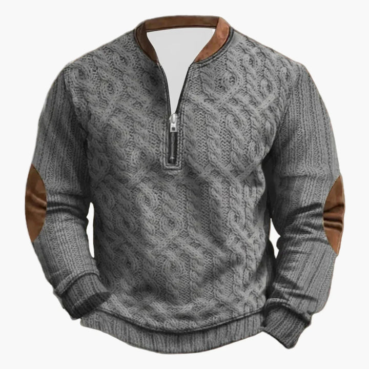 Lune London | Outdoor Leisure Sweater with High Collar and Zip - Elegant Long Sleeve Sweater for Daily Life and Adventure