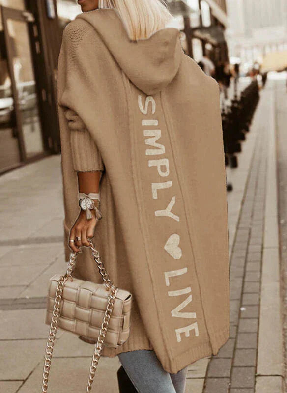 Lune London | Long cardigan with hood