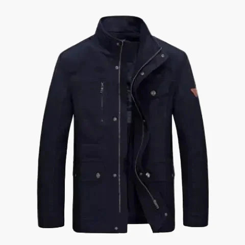 Lune London | Transitional outer jacket with high collar and multiple pockets - Casual fashion for everyday wear and leisure