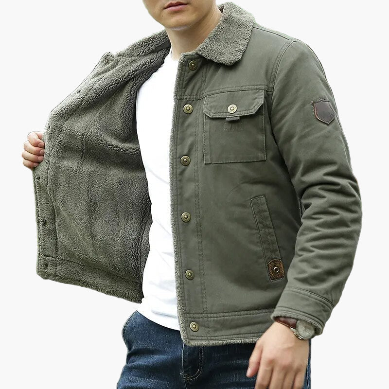 Lune London | Fleece collar leisure jacket - Fashionable outdoor transitional jacket for everyday and adventure