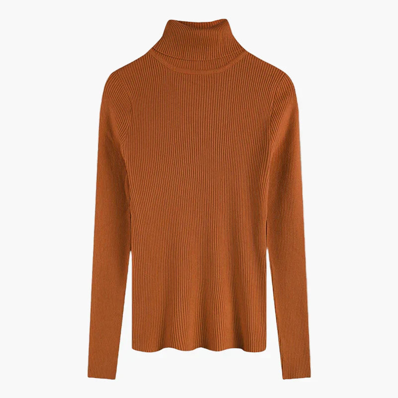 Lune London | Basic ribbed turtleneck sweater with long sleeves - Versatile autumn and winter look