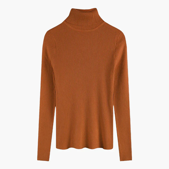 Lune London | Basic ribbed turtleneck sweater with long sleeves - Versatile autumn and winter look