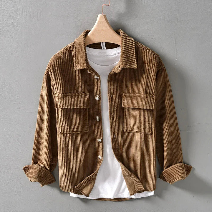 Lune London | Men's Plus Size Thick Corduroy Shirt Made of Cotton