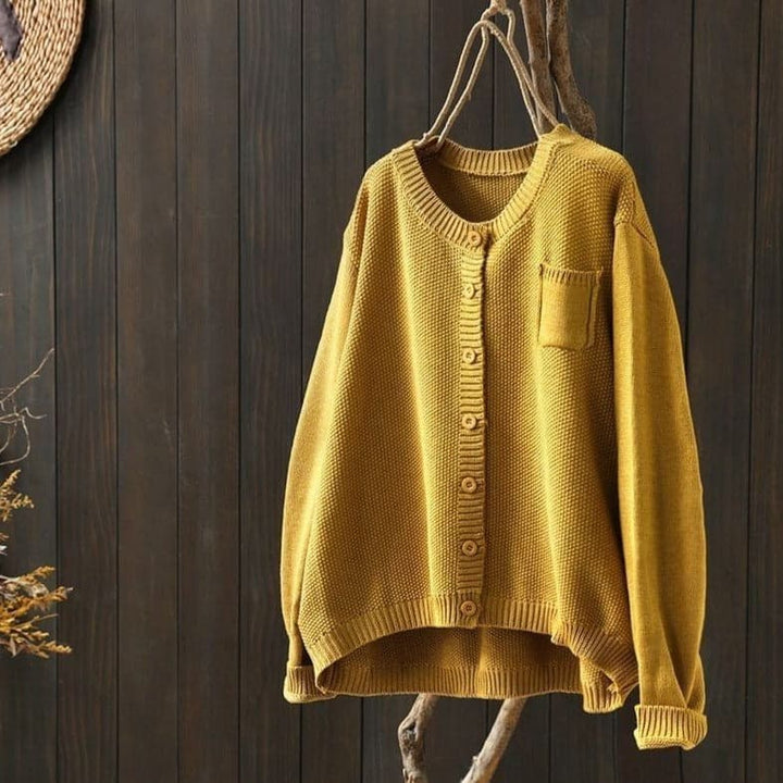 Lune London | Cardigan - Knit - Button Closure - Oversized Fit - Soft and Comfortable