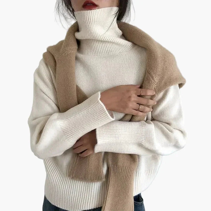 Lune London | Turtleneck Sweater - Trendy Knit Sweater for Autumn Winter for Everyday and Leisure