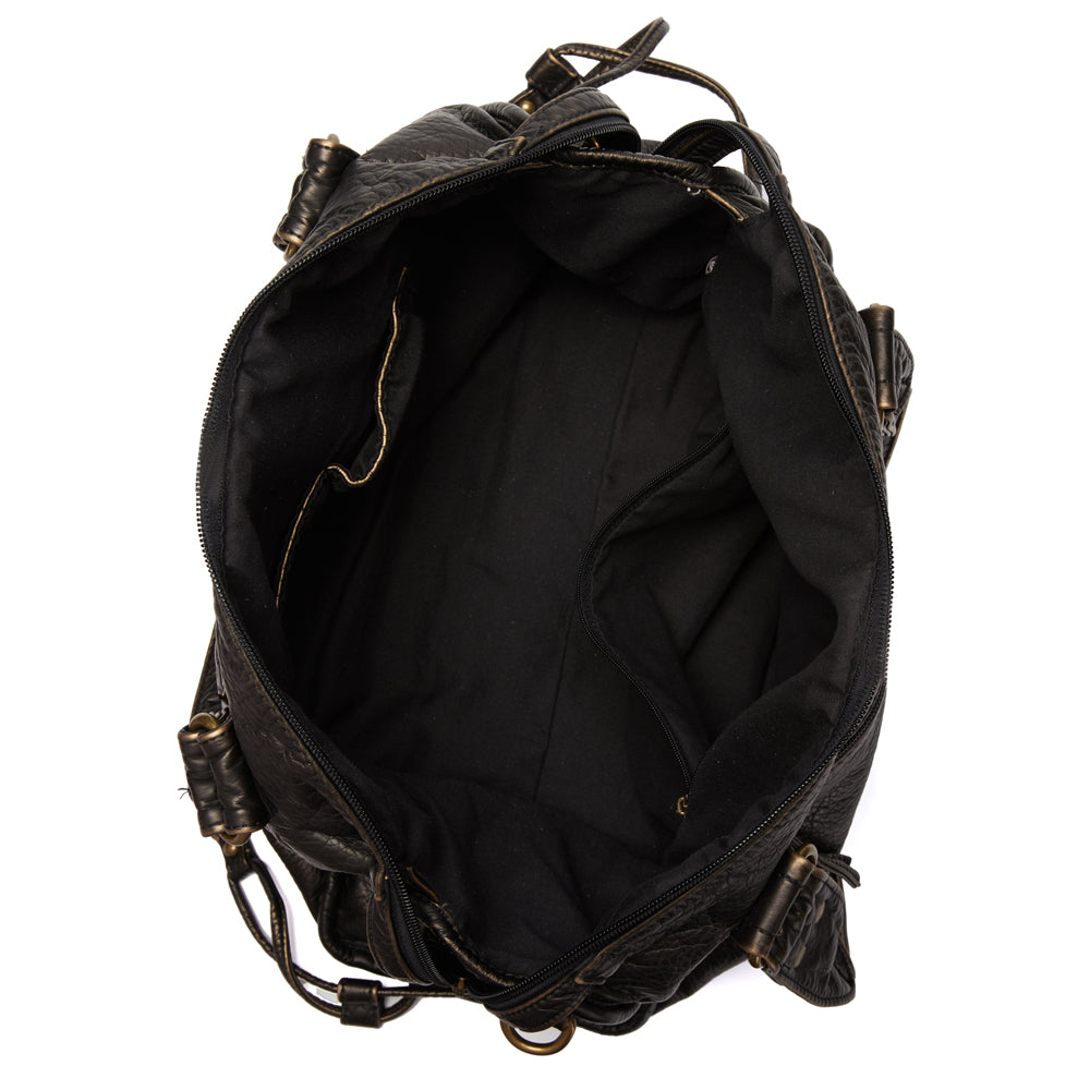 Lune London | Obsidian Luxury Black Leather Handbag