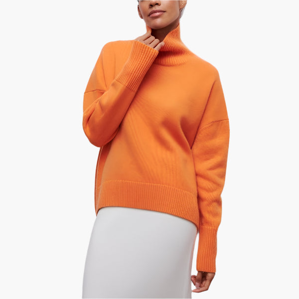 Lune London | Turtleneck sweater with voluminous sleeves - Elegant style for everyday and the office