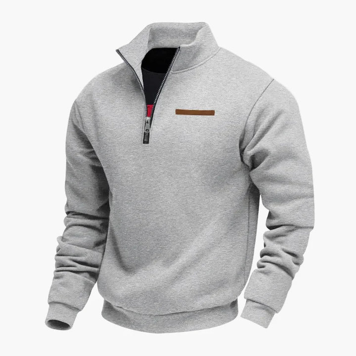 Lune London | Half-zip sweatshirt Leisure pull with high collar - Perfect for travel and everyday life