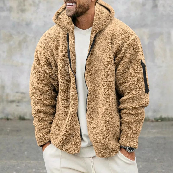Lune London | Veste en polaire pour hommes avec capuche