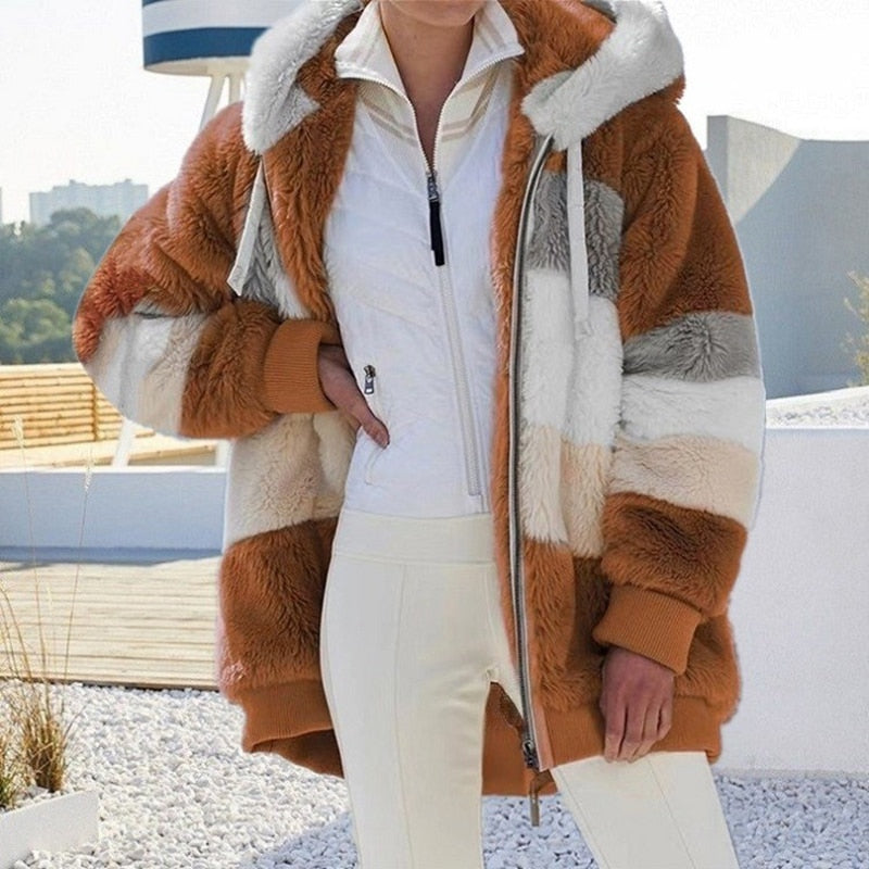 Lune London | Plush jacket with hood Delightfully warm, soft & stylish