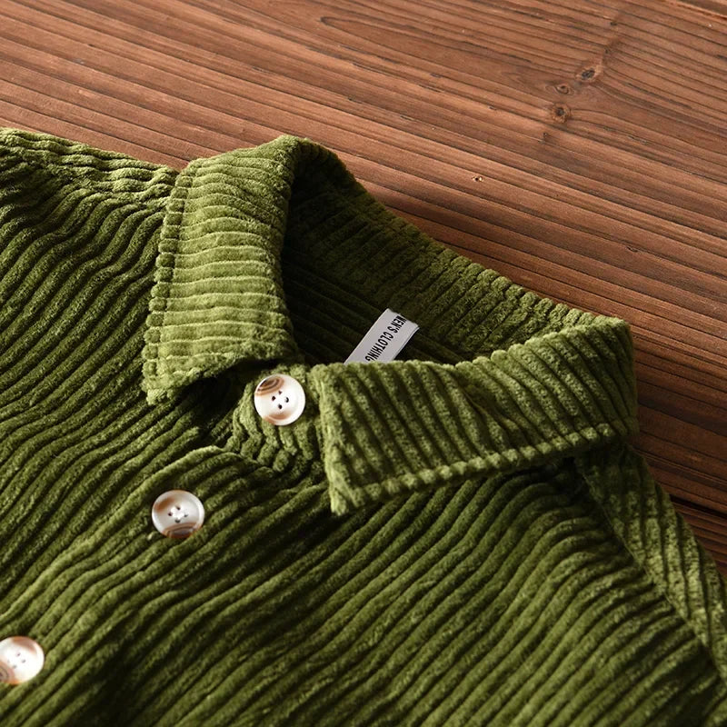 Lune London | Men's Plus Size Thick Corduroy Shirt Made of Cotton