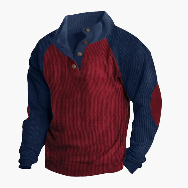 Lune London | Vintage raglan style leisure sweater with button placket - Ideal for everyday and outdoor activities