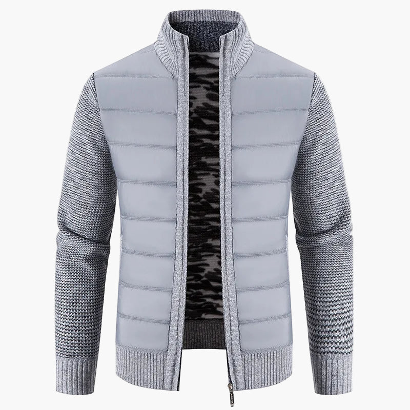 Lune London | Quilted knit jacket with zipper - Urban casual style for everyday life and leisure