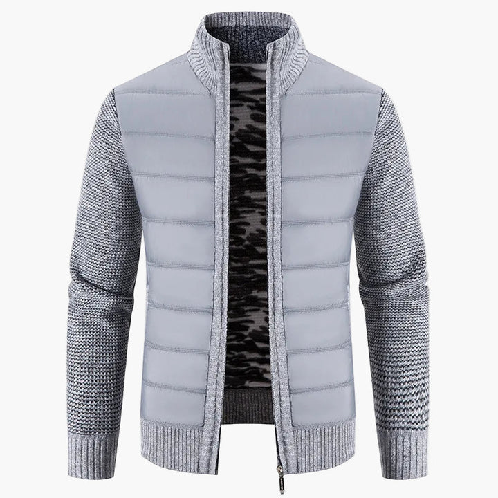 Lune London | Quilted knit jacket with zipper - Urban casual style for everyday life and leisure