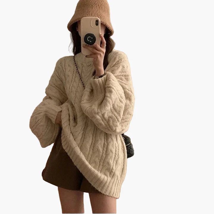 Lune London | Oversized knit pullover in a relaxed Korean style - Comfortable everyday look