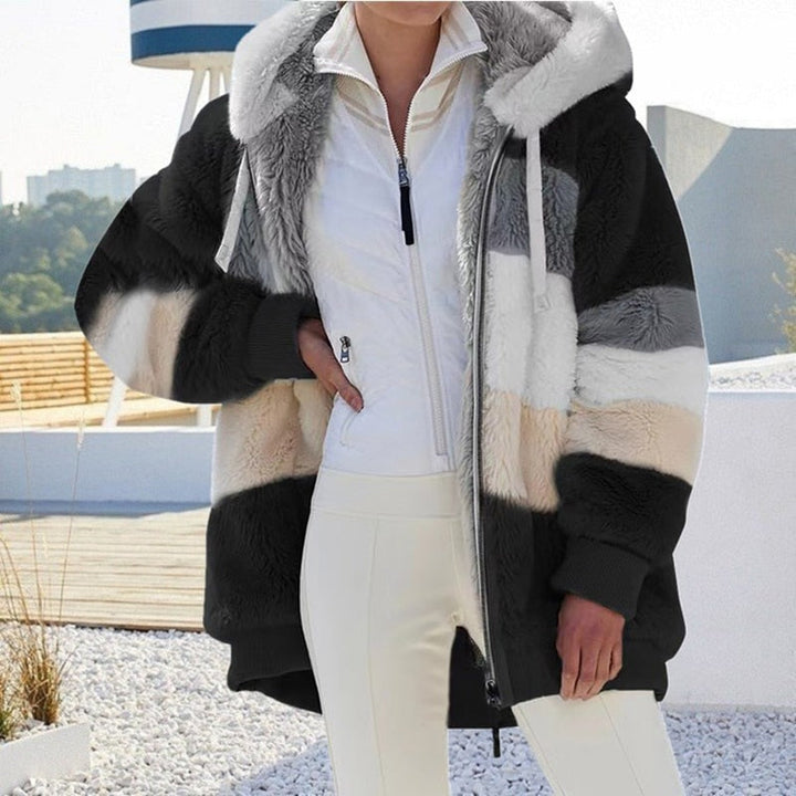 Lune London | Plush jacket with hood Delightfully warm, soft & stylish