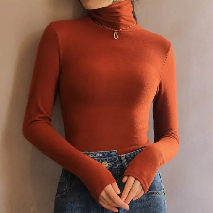 Lune London | Velvet Turtleneck Sweater for Women