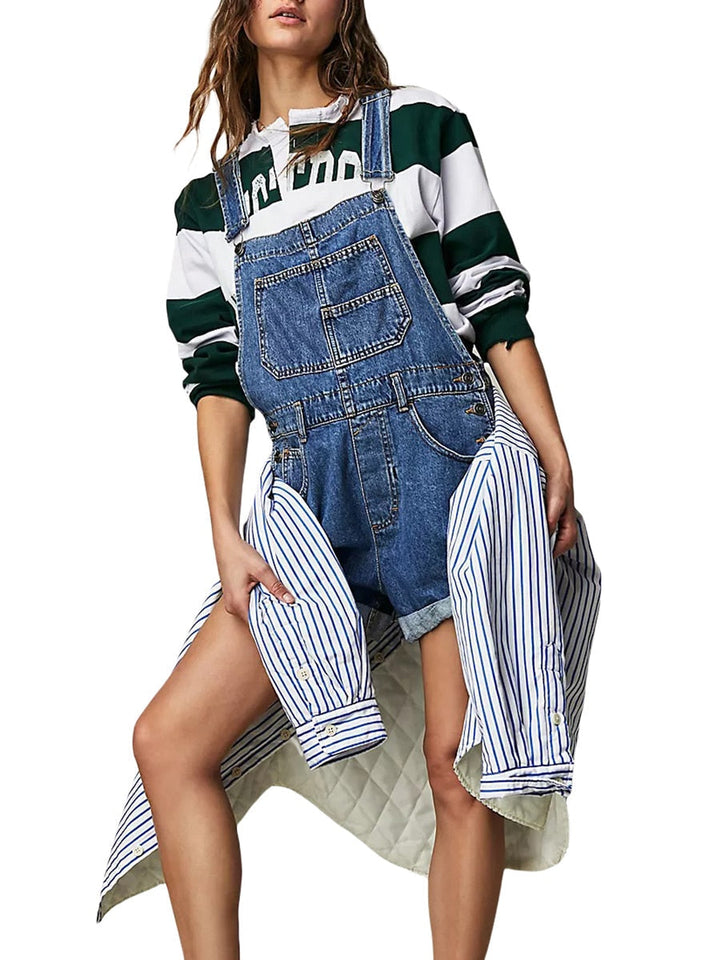 Lune London | Sleeveless Denim Overall Jumpsuit for Women