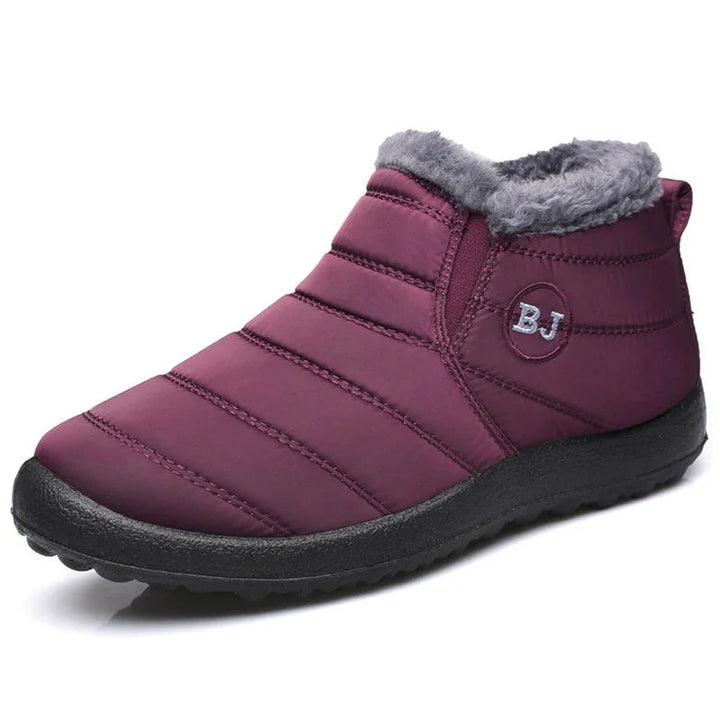 Lune London | Ankle boots - Padded Waterproof - Slip-on - Plush Covered - Flat Sole