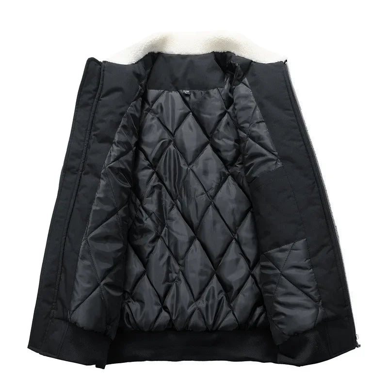 Lune London | Winter bomber jacket with trendy shearling collar - Casual style for cold days
