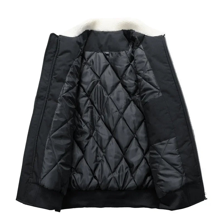 Lune London | Winter bomber jacket with trendy shearling collar - Casual style for cold days