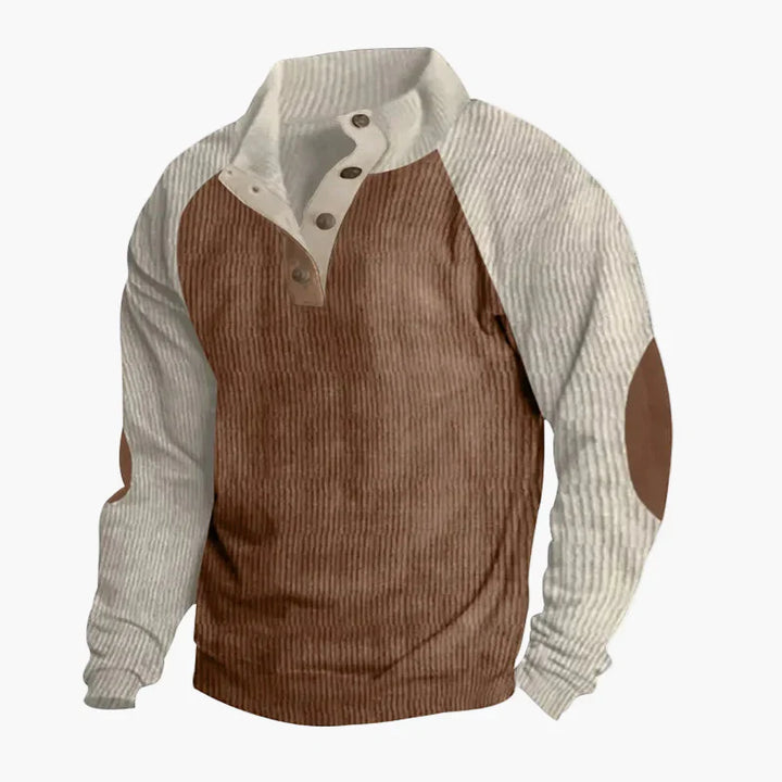 Lune London | Vintage raglan style leisure sweater with button placket - Ideal for everyday and outdoor activities
