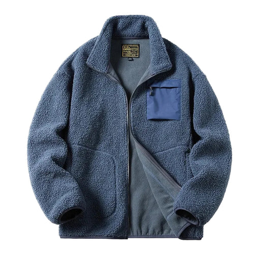 Lune London | Unisex fleece jacket with outdoor style, zip and chest pocket - Ideal for leisure and everyday use