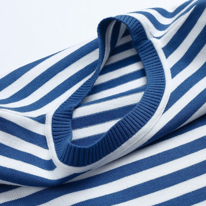 Lune London | Long Sleeve T-Shirt - Striped - Crew Neck - Relaxed Fit