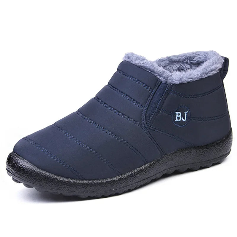Lune London | Ankle boots - Padded Waterproof - Slip-on - Plush Covered - Flat Sole