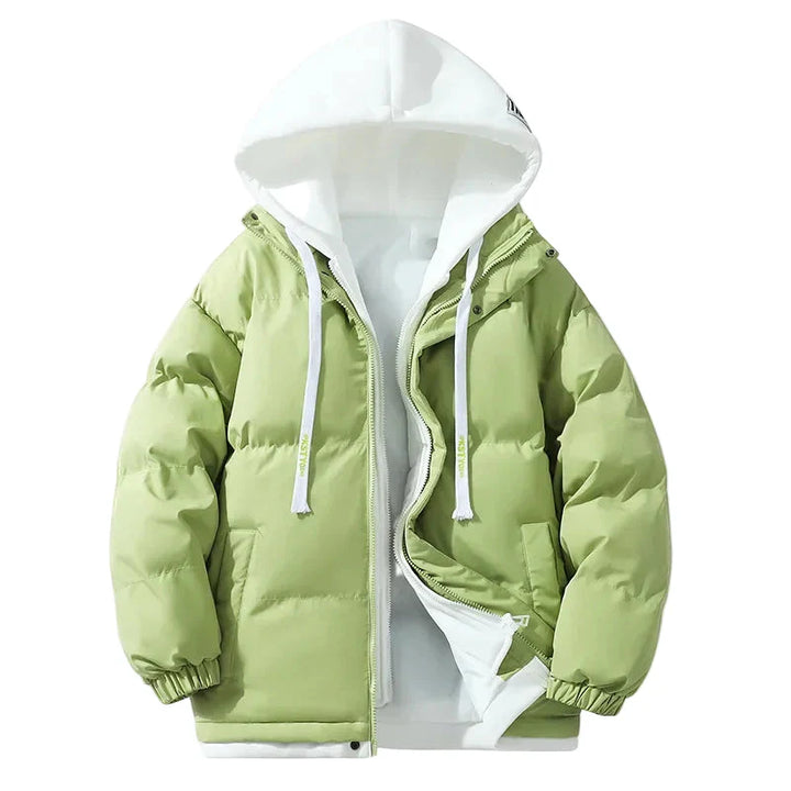 Lune London | Down Winter Jacket with Hood - Streetwear Fashion Puffer for Daily Life and Outdoor Activities