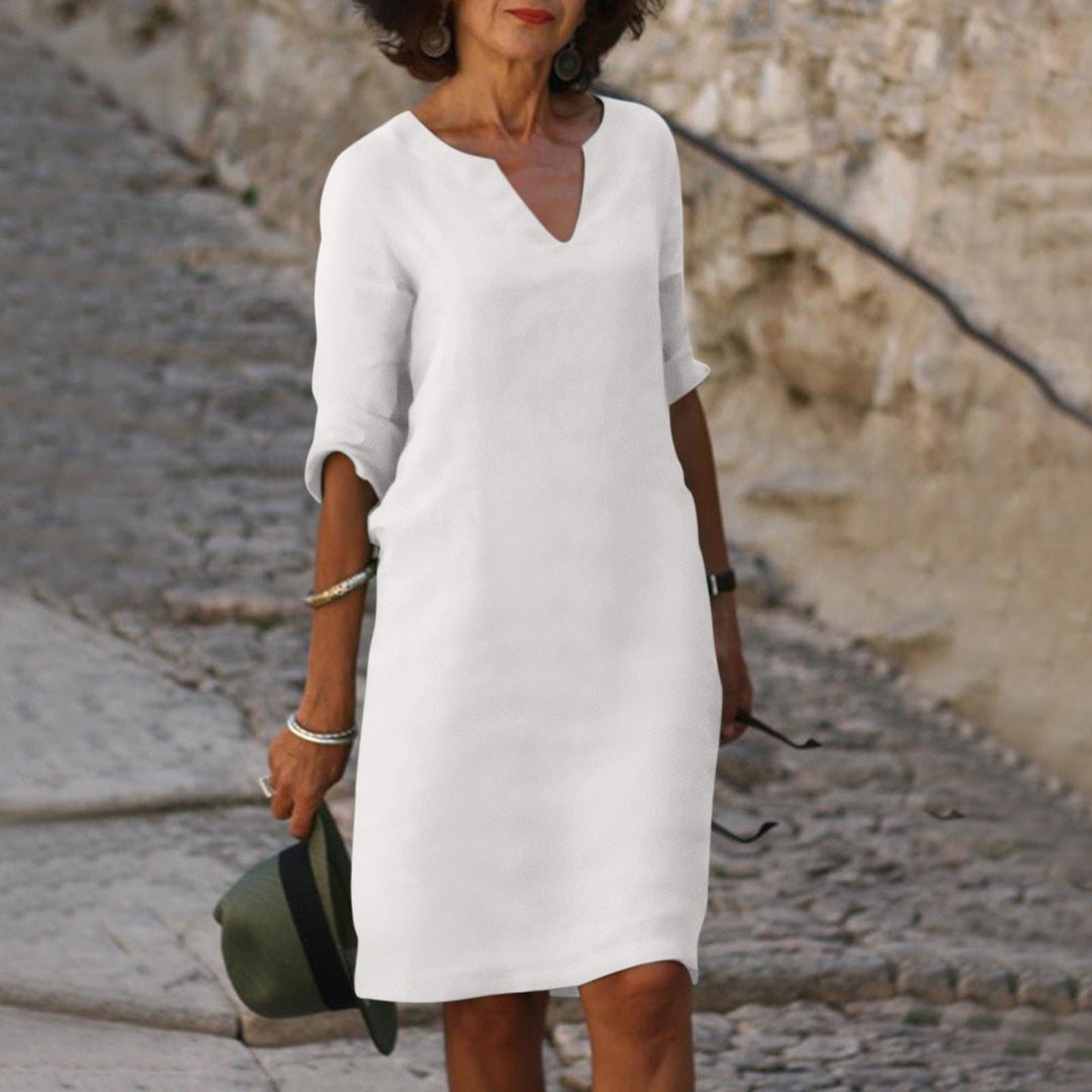 Lune London | Elegant summer dress with V-neck