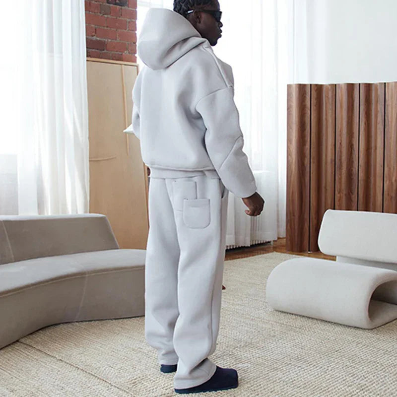 Lune London | Men's Cotton Tracksuit Hoodie Straight Pants