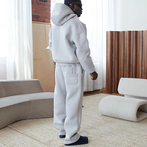 Lune London | Men's Cotton Tracksuit Hoodie Straight Pants