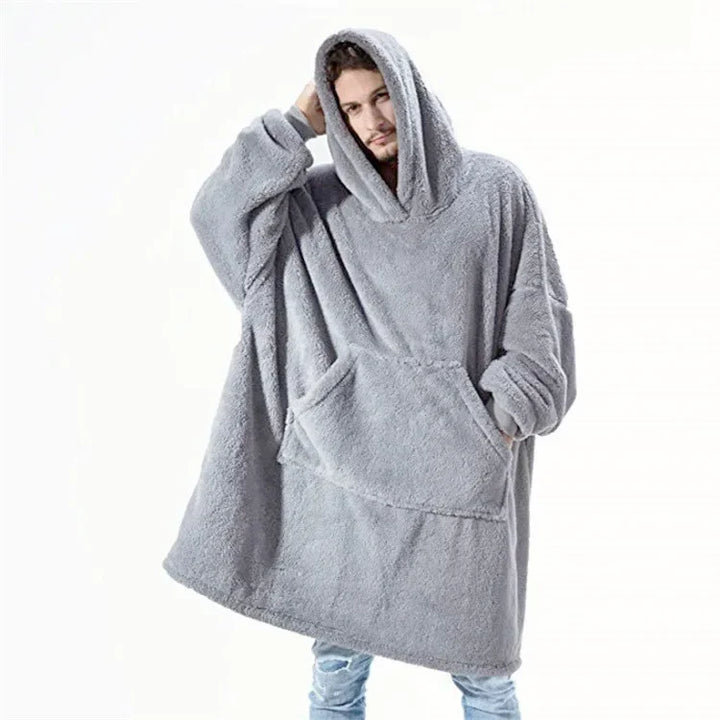 Lune London | Oversized Flannel Blanket Hoodie for Men & Women