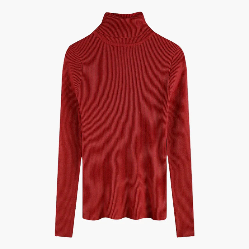 Lune London | Basic ribbed turtleneck sweater with long sleeves - Versatile autumn and winter look