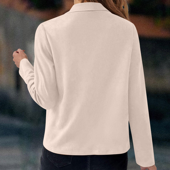 Lune London | Elegant waterfall jacket with zipper details