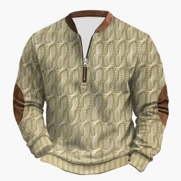 Lune London | Outdoor Leisure Sweater with High Collar and Zip - Elegant Long Sleeve Sweater for Daily Life and Adventure