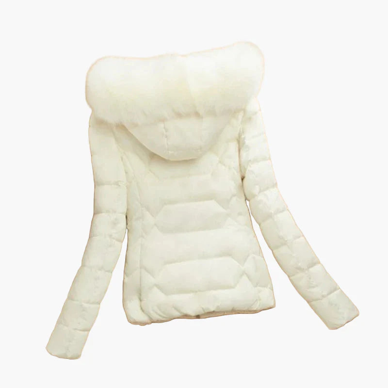 Lune London | Quilted winter jacket with hood and large collar - Elegant urban style for cold days