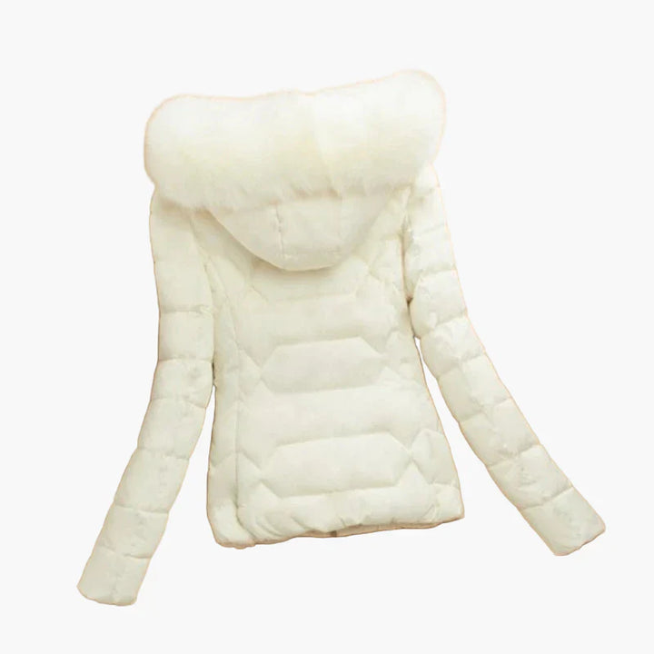 Lune London | Quilted winter jacket with hood and large collar - Elegant urban style for cold days