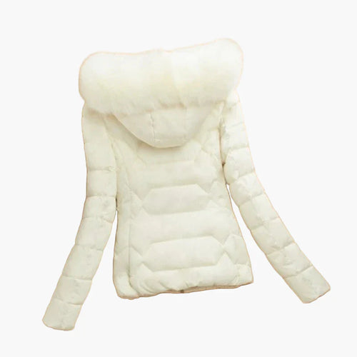 Lune London | Quilted winter jacket with hood and large collar - Elegant urban style for cold days