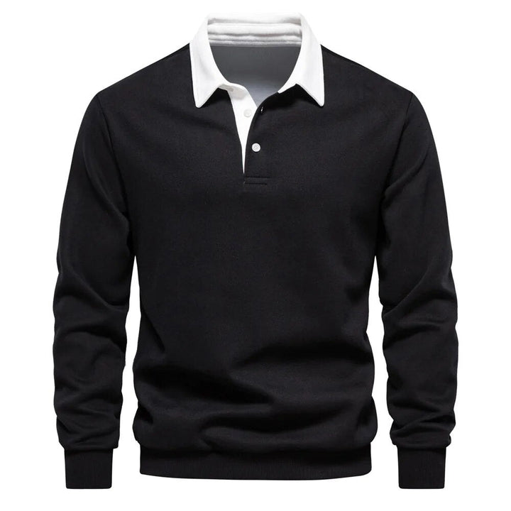 Lune London | Long sleeve polo collar sweatshirt