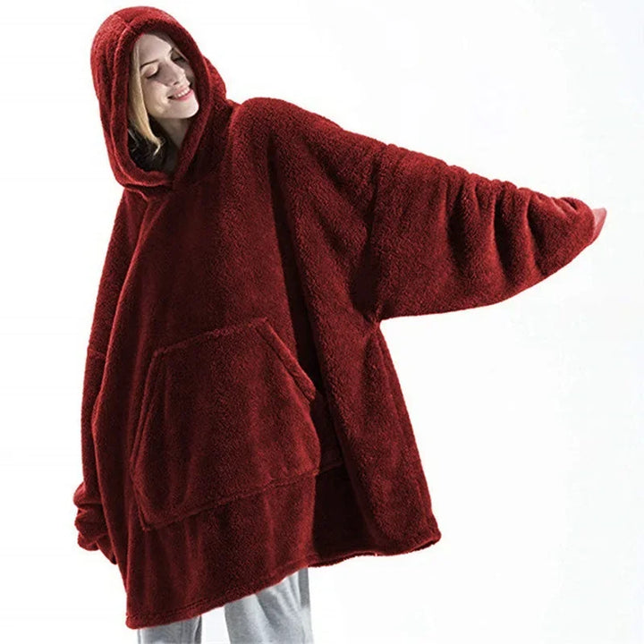 Lune London | Oversized Flannel Blanket Hoodie for Men & Women
